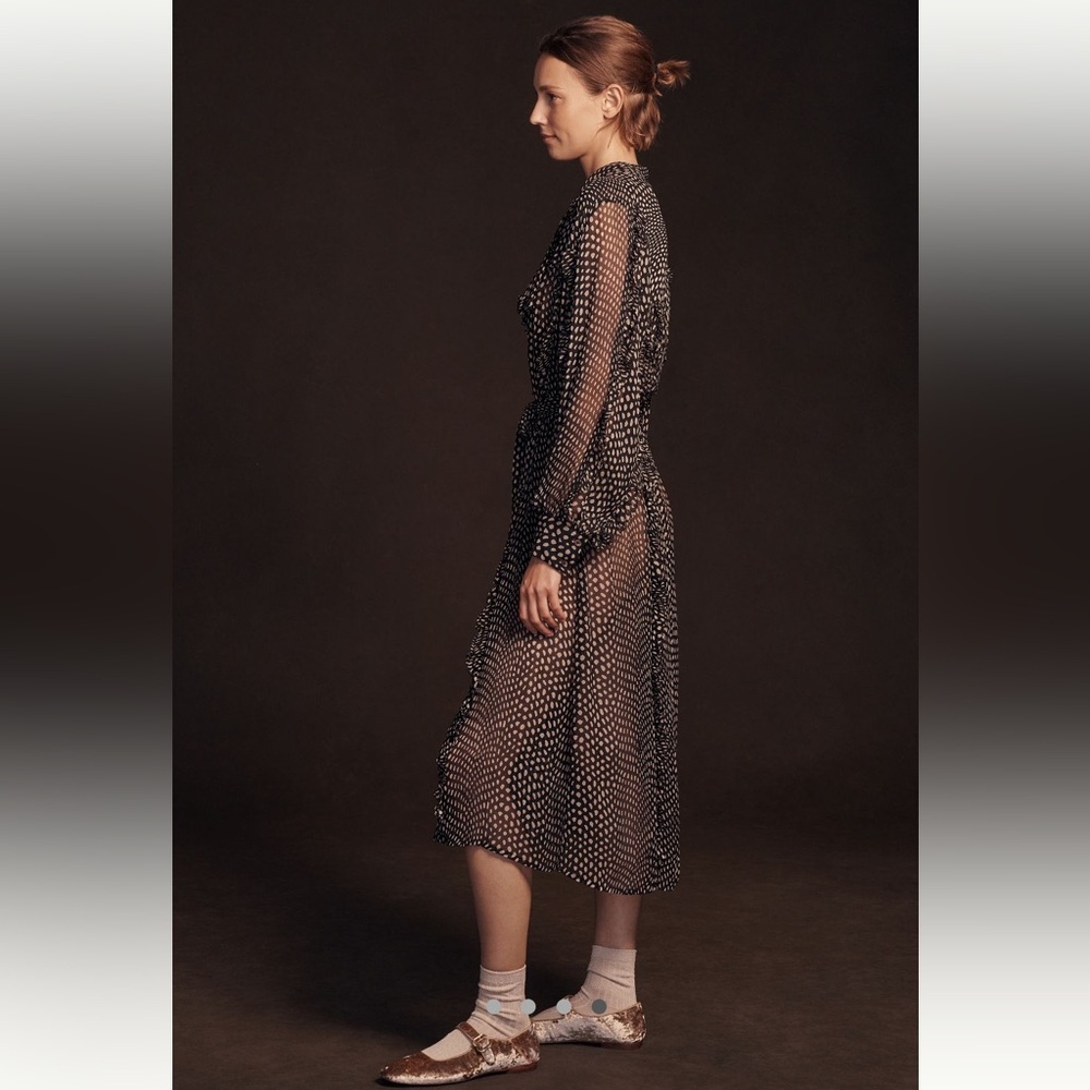 Antim Batik Siena Midi - Black and White Polka Dot Dress